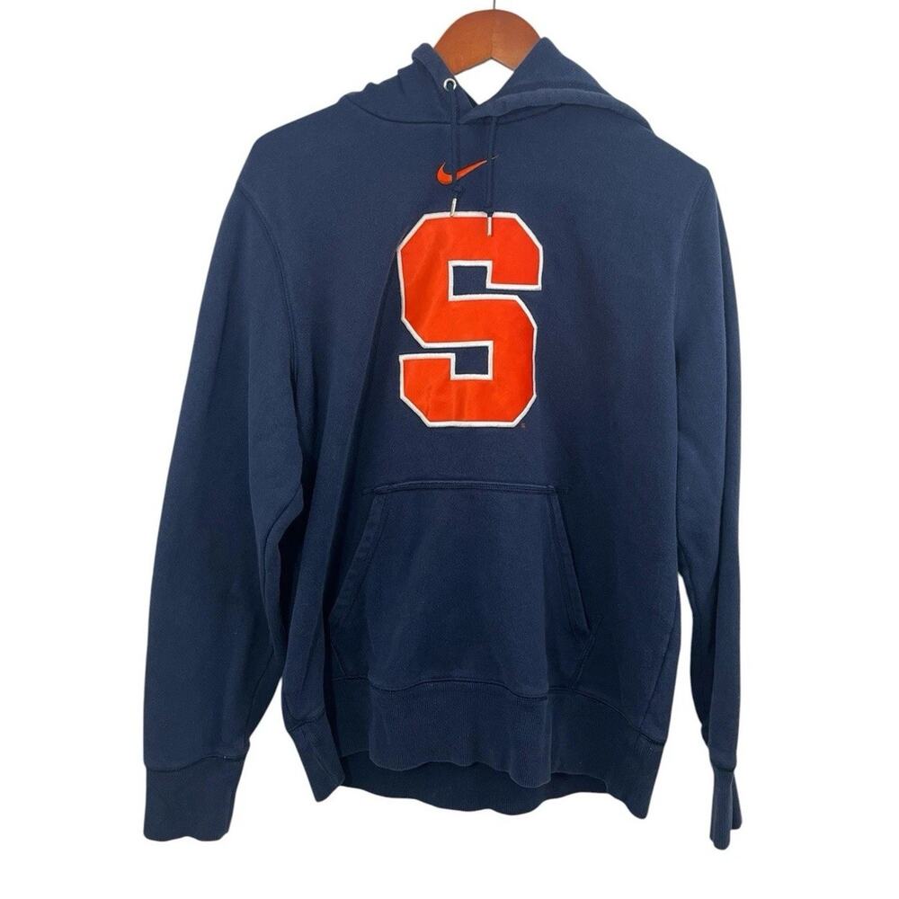 Y2K Nike Syracuse Hoodie Navy Blue Orange Mens Large Sweatshirt University